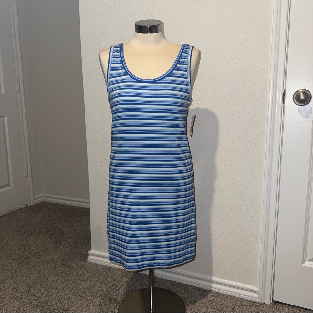 Ribbed Striped Bodycon Dress